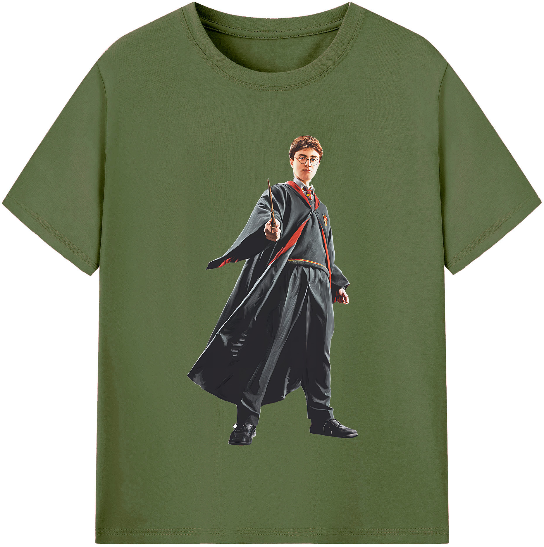 （画像用） Harry Potter ハリー・ポッターシリーズ 綿100％半袖Tシャツ（フロントプリント）